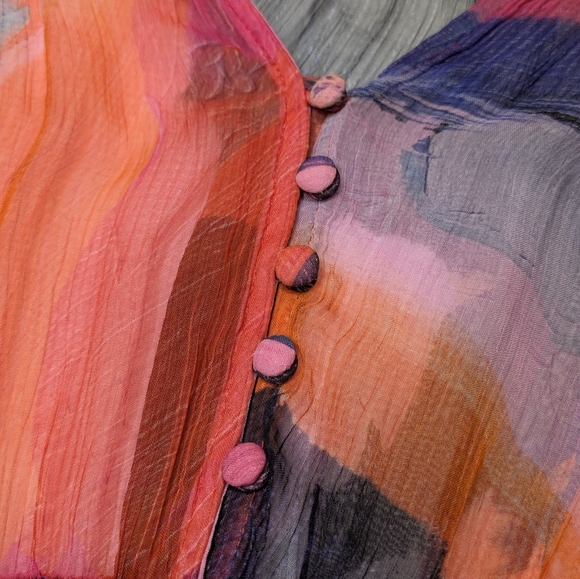 ANTHROPOLOGIE Women's The Marais Printed Tiered Maxi Dress Size Medium In Pink - Picture 8 of 14